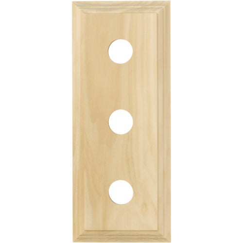 Switch Socket Block Classic Treble Pine H90xL225mm in Pine