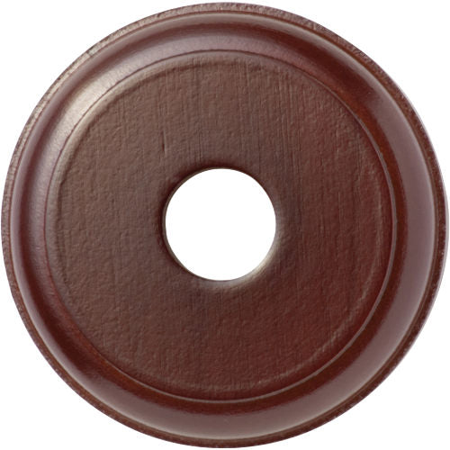 Switch Socket Block Traditional Round Single Cedar D90mm in Cedar Finish