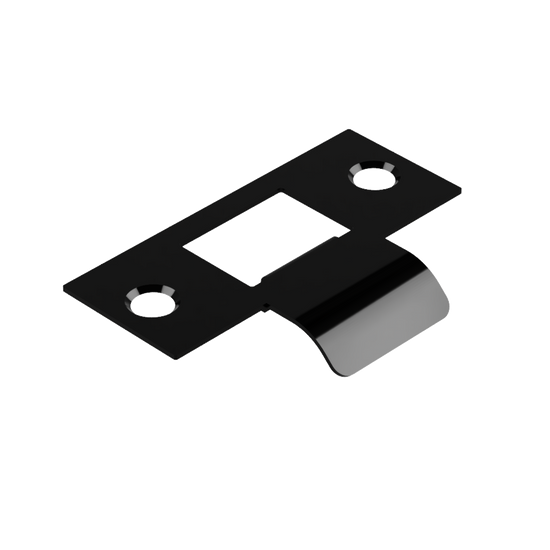 Extended Latch Strike - 25mm (51mm O/A) to suit Tubular Latch in Black Teflon