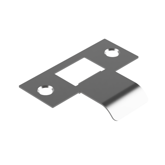 Extended Latch Strike - 30mm (56mm O/A) to suit Tubular Latch in Polished Nickel