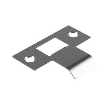 Extended Latch Strike - 30mm (56mm O/A) to suit Tubular Latch in Satin Chrome