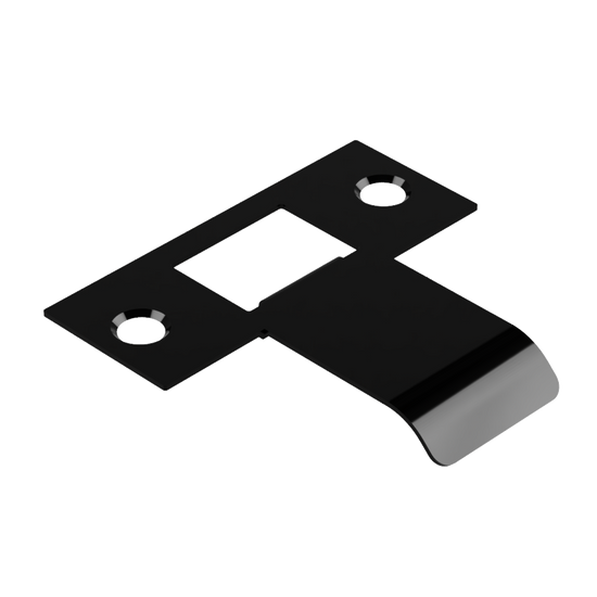 Extended Latch Strike - 40mm (66mm O/A) to suit Tubular Latch in Black Teflon