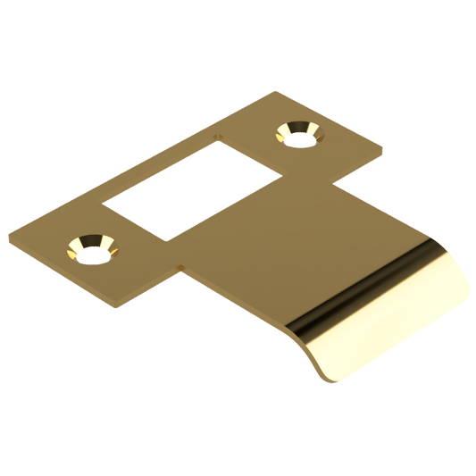 Extended T Shaped Strike - 40mm (66mm O/A) to suit AUS Mortice Locks in Polished Brass Unlacquered