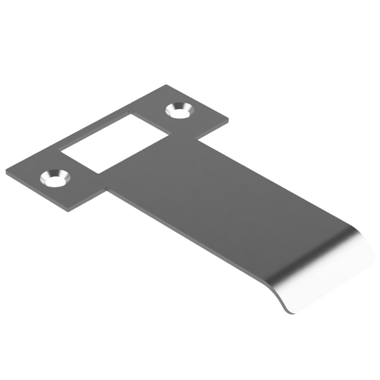 Extended T Shaped Strike - 80mm (106mm O/A) to suit AUS Mortice Locks in Satin Nickel