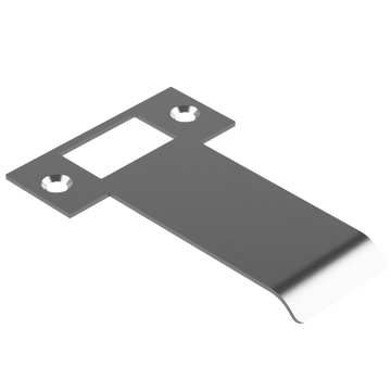 Extended T Shaped Strike - 80mm (106mm O/A) to suit AUS Mortice Locks in Satin Nickel