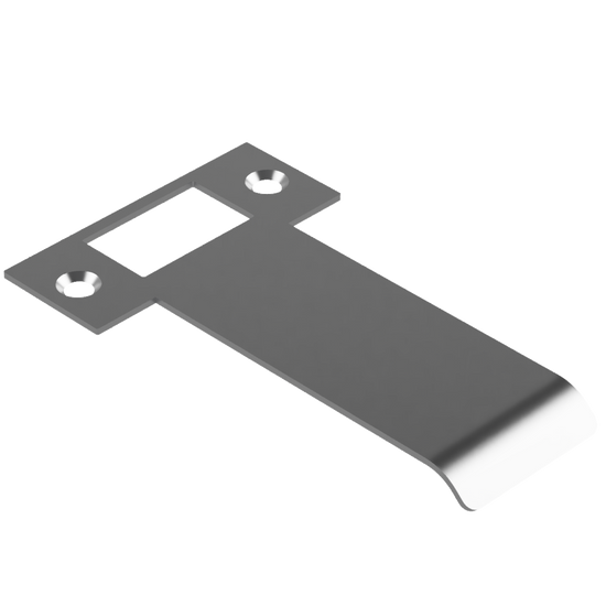 Extended T Shaped Strike - 90mm (116mm O/A) to suit AUS Mortice Locks in Satin Chrome