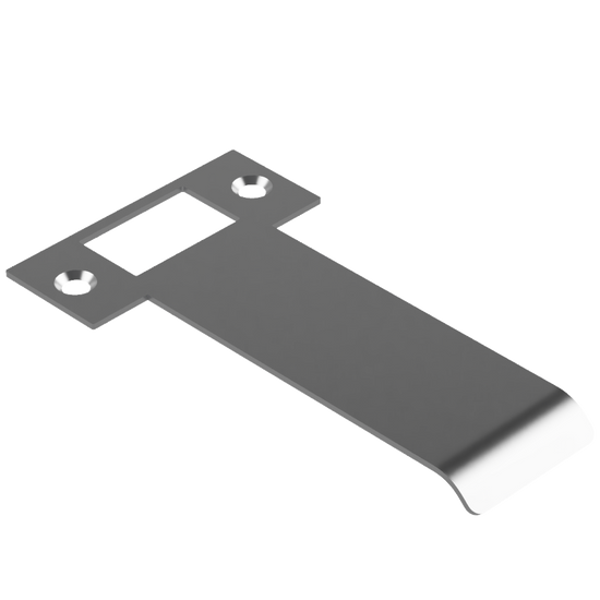 Extended T Shaped Strike - 100mm (126mm O/A) to suit AUS Mortice Locks in Satin Chrome