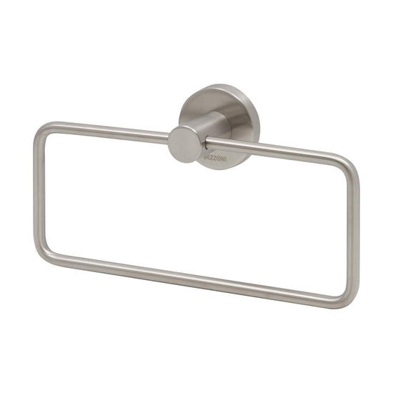 Stream Hand Towel Ring in Satin Nickel