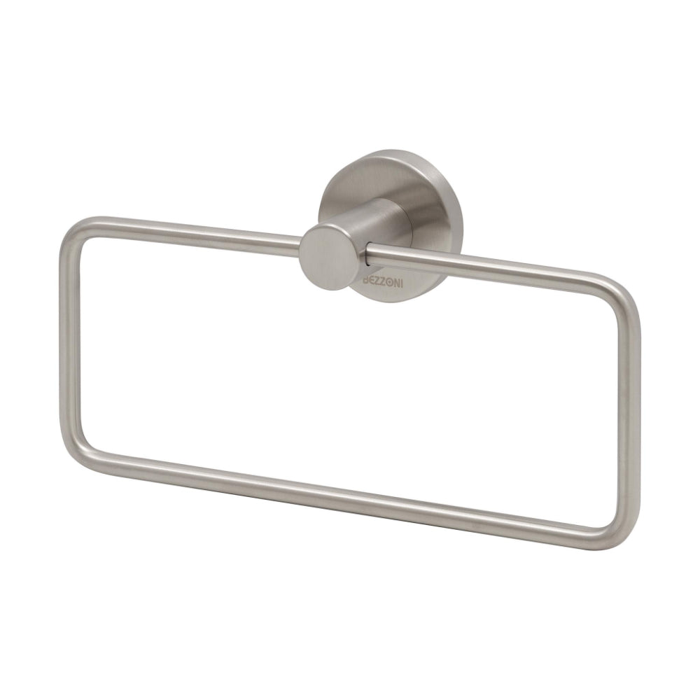 Stream Hand Towel Ring in Satin Nickel