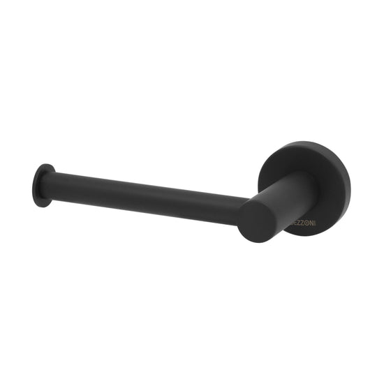 Stream Toilet Roll Holder Left Hand in Matt Black