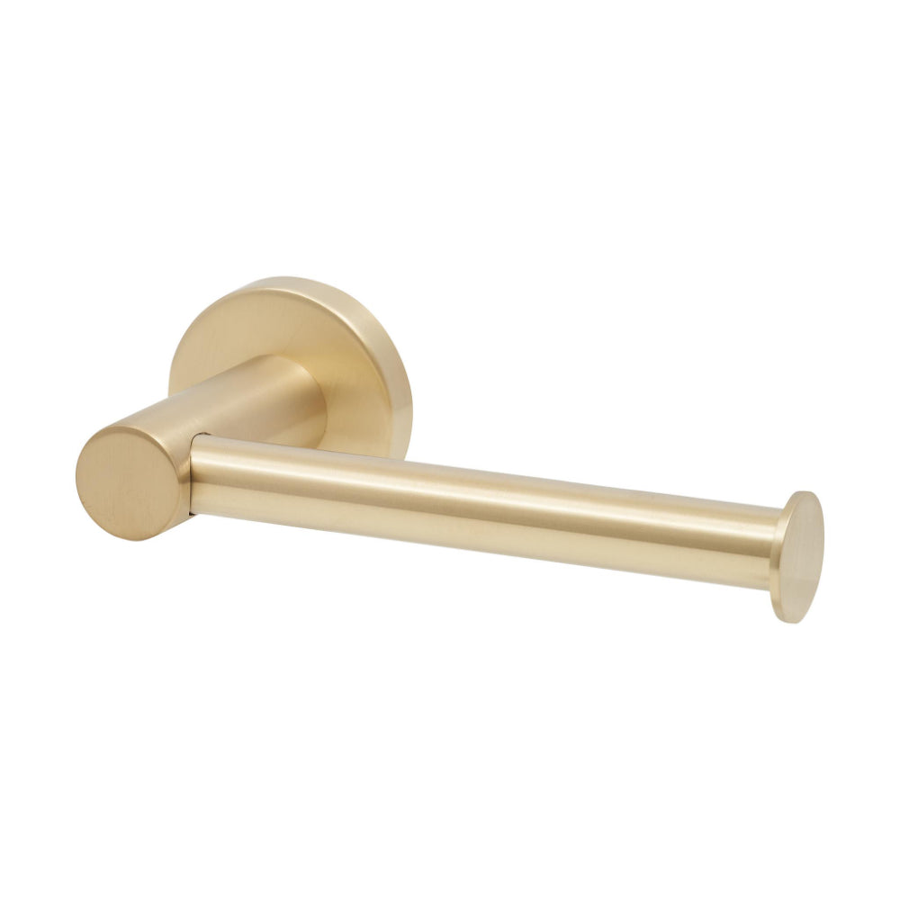 Stream Toilet Roll Holder Right Hand in Satin Brass