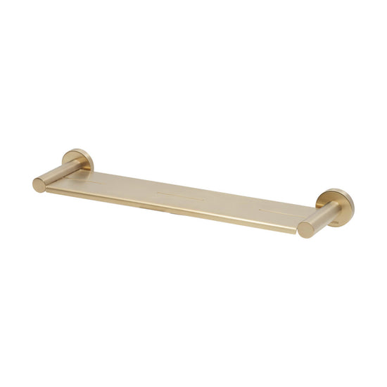 Stream Shower Shelf  (Metal) in Satin Brass