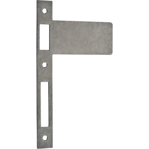 Extended Striker Distressed Nickel CTC85mm H198xW122mm in Distressed Nickel