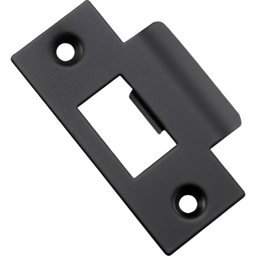 Tube Latch Striker Universal 'T' To Suit Metal Door Frame Matt Black W42xH70mm in Matt Black