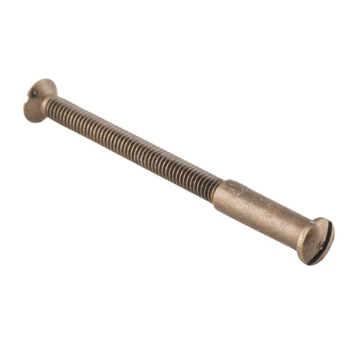 Tie Bolt Antique Brass M4x0.7x65mm With Cutoff Points in Antique Brass