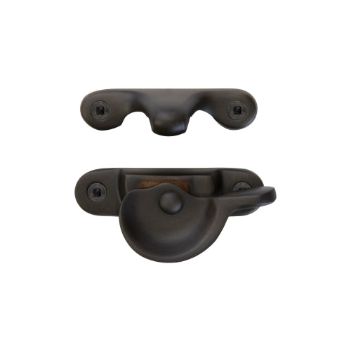 Sash Fastener in Dark Roman Brass