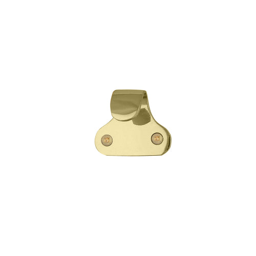 Sash Lift - Hook 50x25mm o/a - 30mm pj in Polished Brass