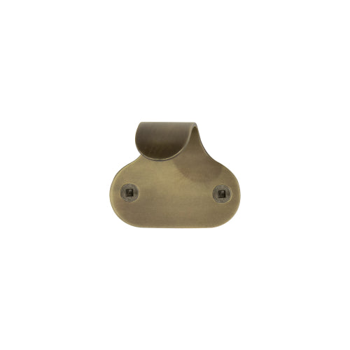 Sash Lift - Hook 50x25mm o/a - 30mm pj in Roman Brass