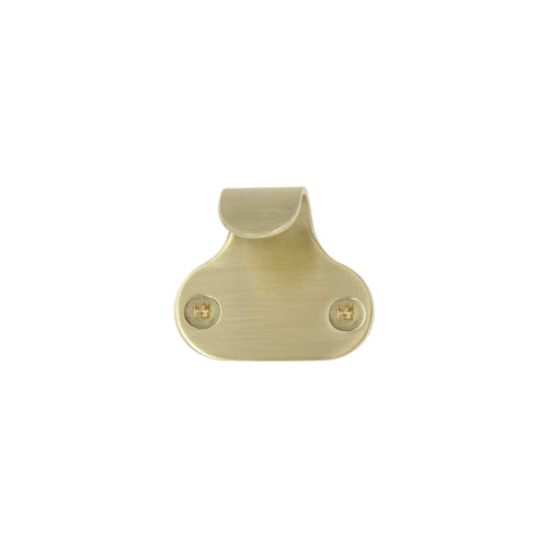 Sash Lift - Hook 50x25mm o/a - 30mm pj in Satin Brass Unlaquered