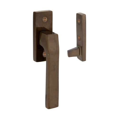 Qube Window Fastener in Antique Bronze