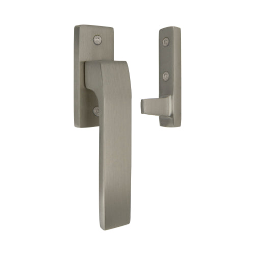 Qube Window Fastener in Brushed Nickel