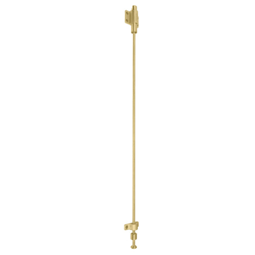 Solid Brass Spring Catch 450mm in Matt Satin Brass