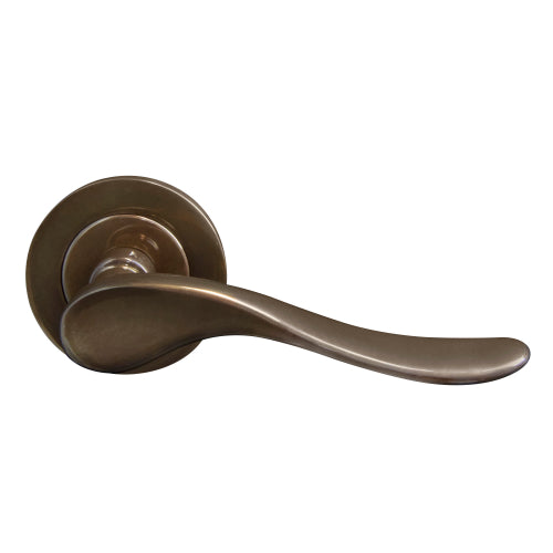 Haven 64mm Large Rose Lever Set in Antique Bronze