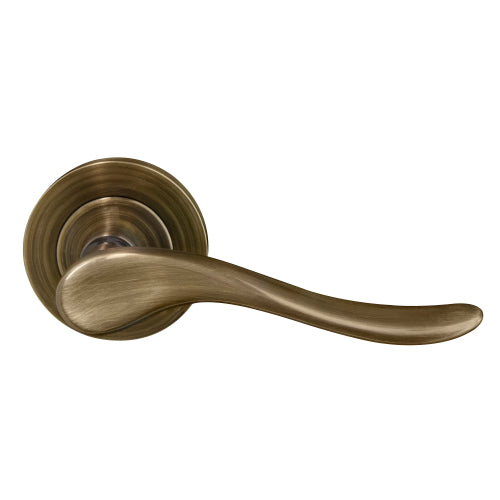 Haven 64mm Large Rose Lever Set in Brushed Bronze