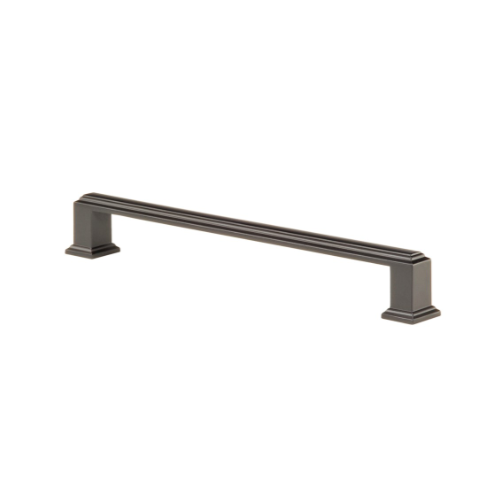 Manhattan Cabinet Handle, 128mm Crs - Black in Black