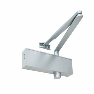 TS9205 Slimline Closer Standard Unit, Includes Mechanism & Flat Bar Armset in Silver