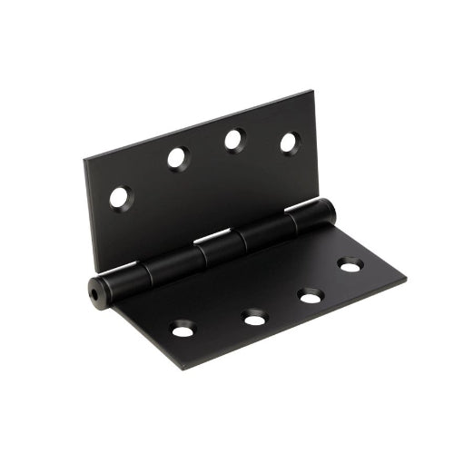 BLK Butt Hinge, Fixed Pin - 100 x 100 x 2.5mm in Black