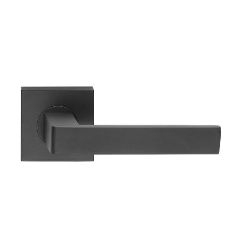 MDZ Lever 10 on 57mm x 57mm Square Rose. 316 in Black