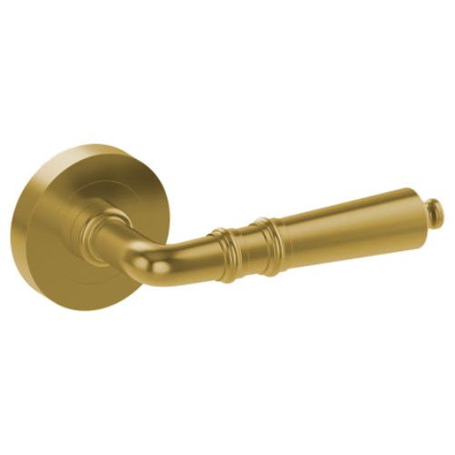 Melbourne Door Handle - Satin Brass - Door and Cabinet Hardware